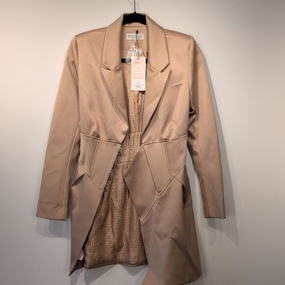 Beige Blazer Coat - Picture 4 of 15